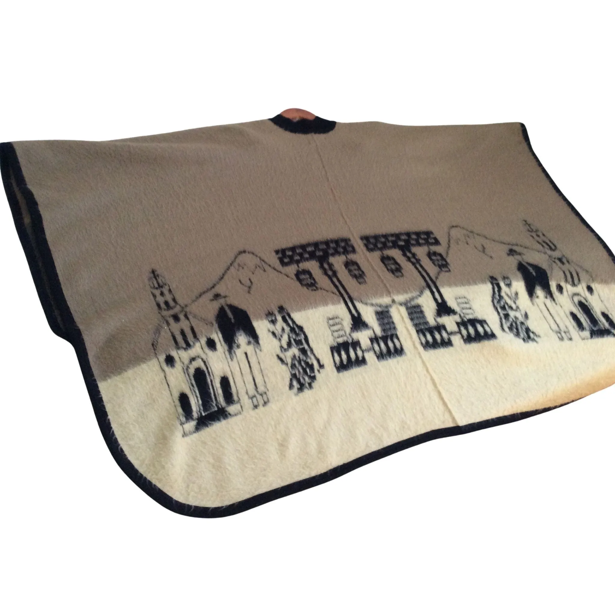 Novelty Wool Poncho