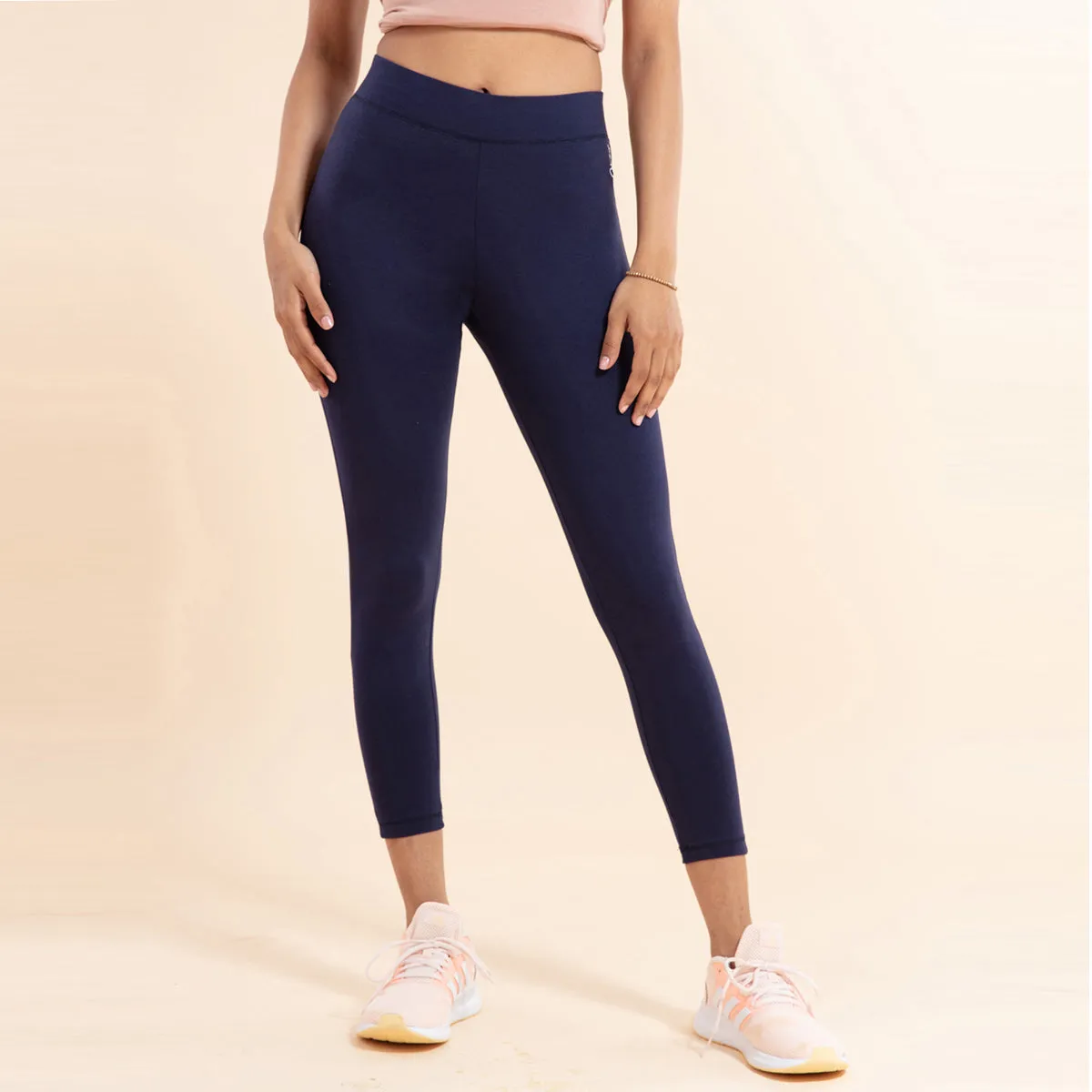 Nykd All Day Essential Cotton Leggings-NYAT076-Peacoat