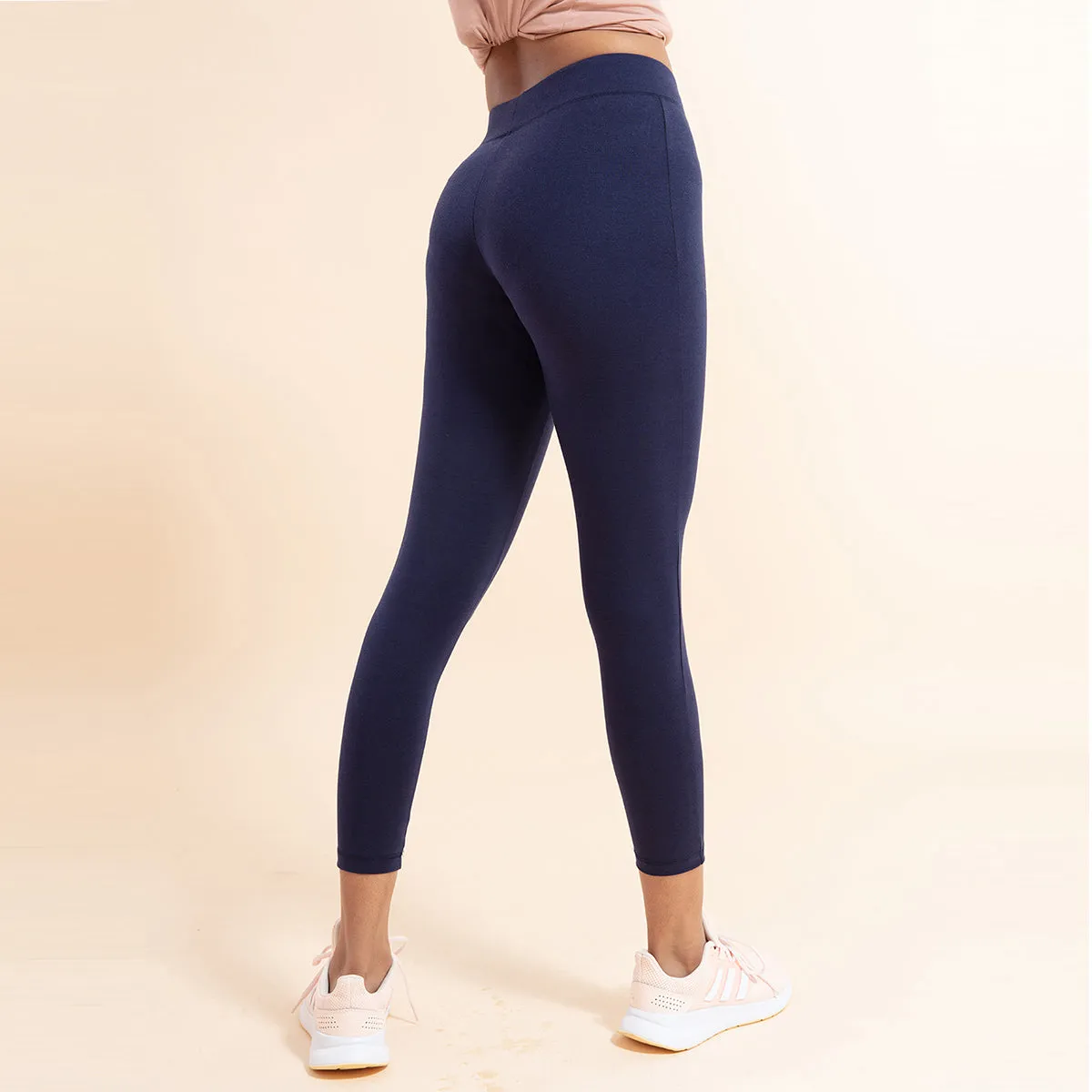 Nykd All Day Essential Cotton Leggings-NYAT076-Peacoat