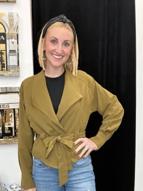 Olive Wrap Jacket