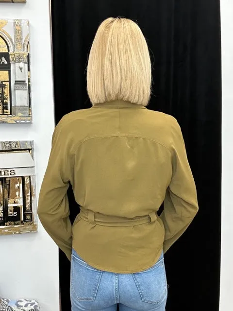 Olive Wrap Jacket