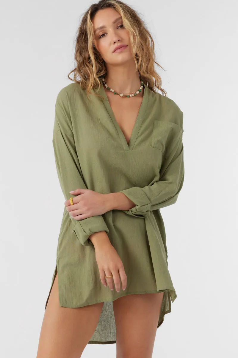O'Neill Belizin Stripe Cover Up - Olive