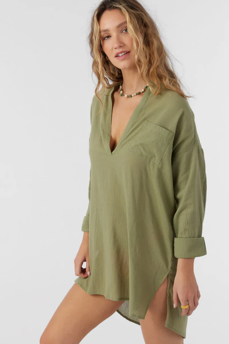 O'Neill Belizin Stripe Cover Up - Olive