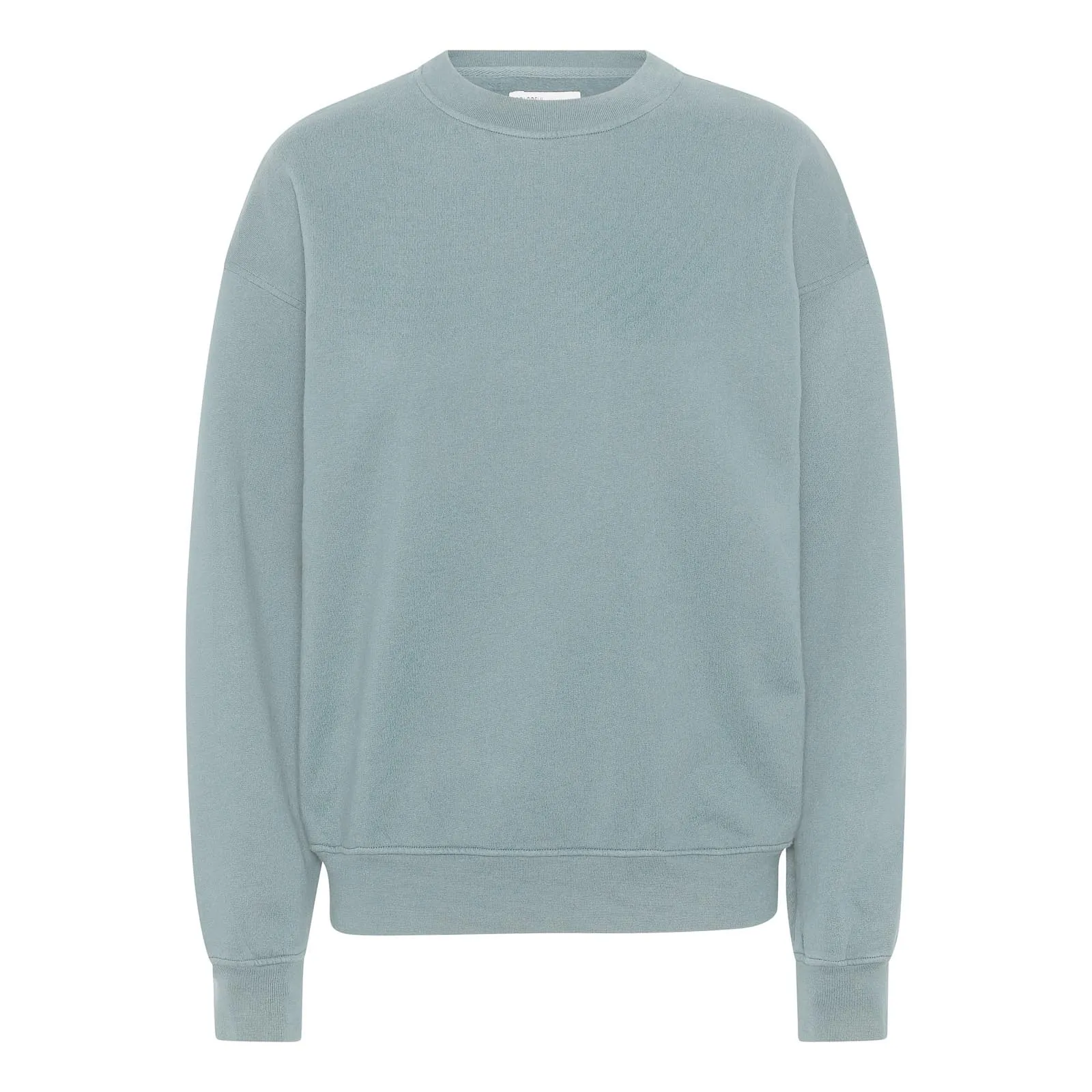 Organic Oversized Crew - steel blue