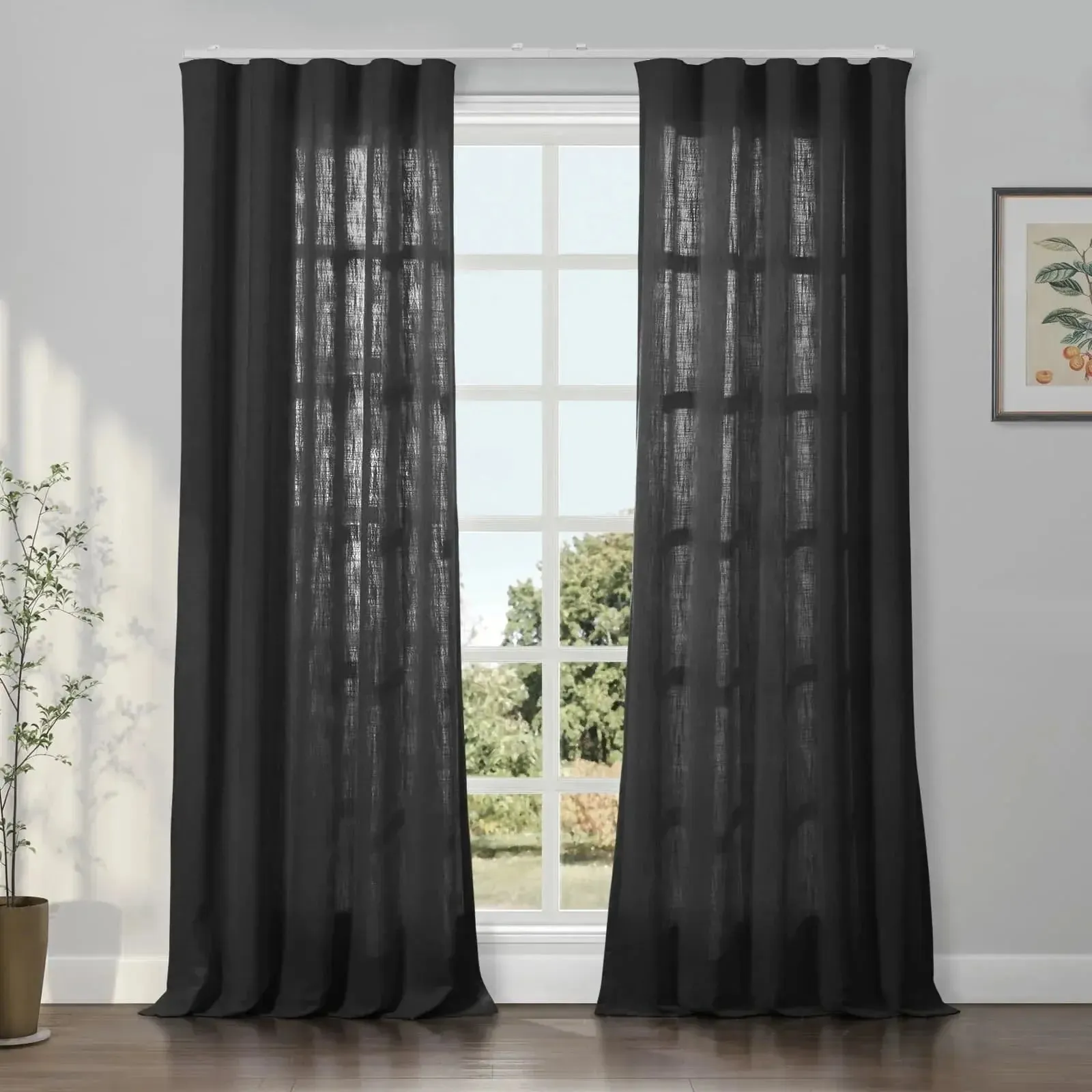 Patti Linen Ripple Fold Drapery