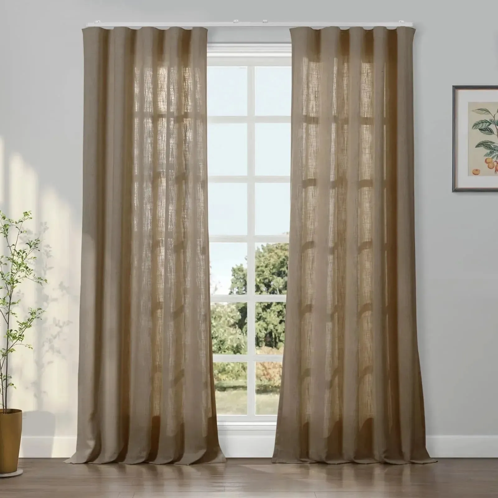Patti Linen Ripple Fold Drapery