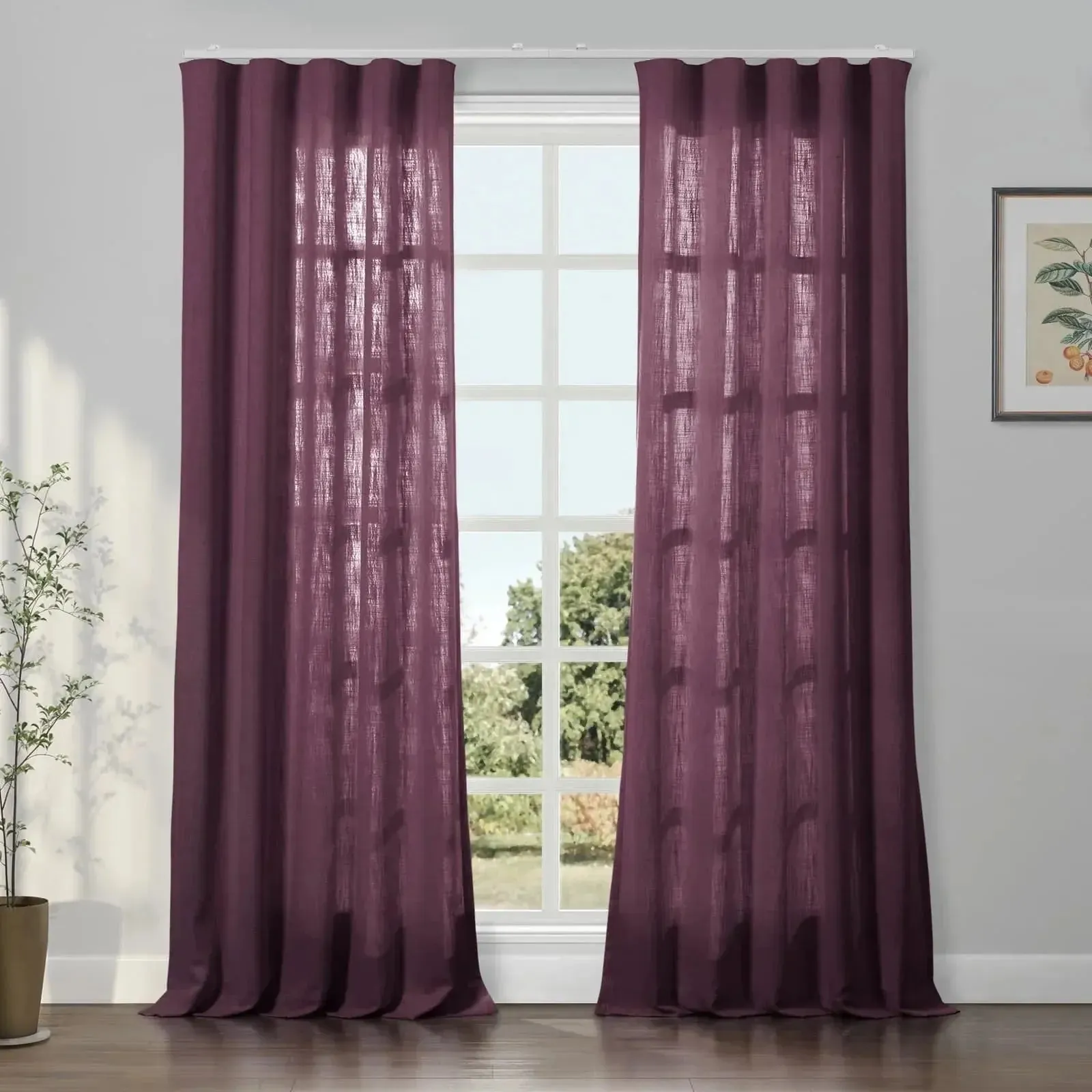 Patti Linen Ripple Fold Drapery