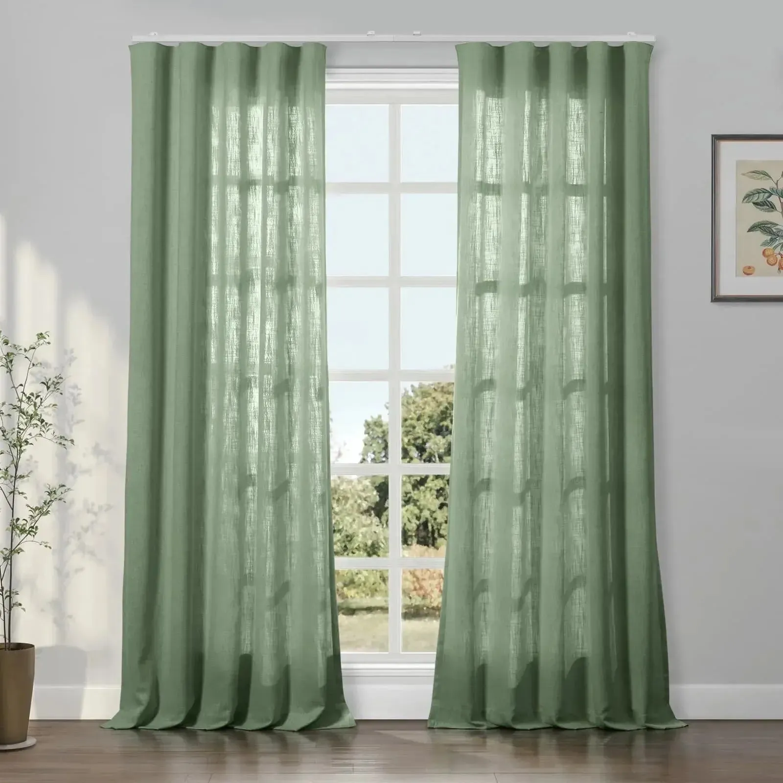 Patti Linen Ripple Fold Drapery