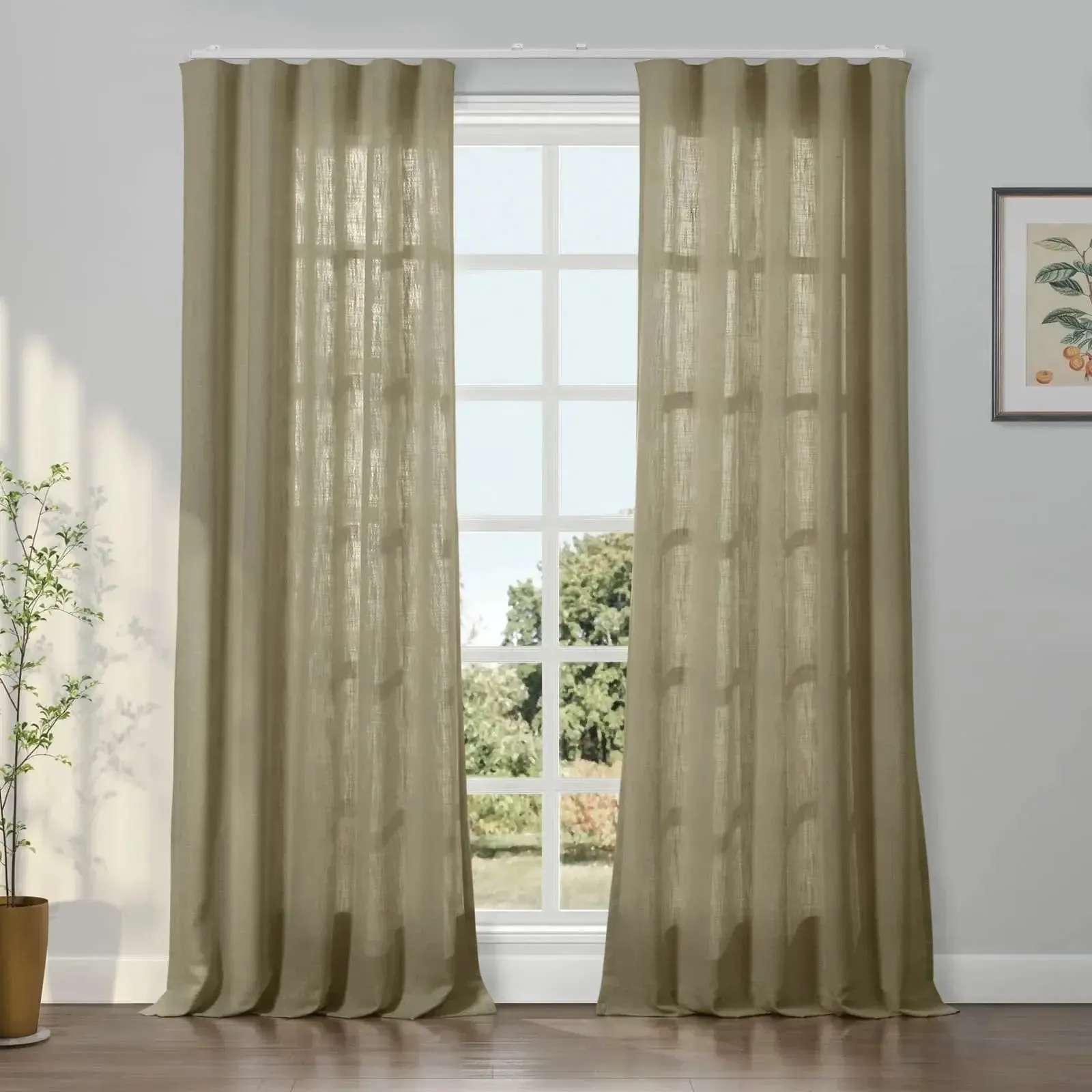Patti Linen Ripple Fold Drapery
