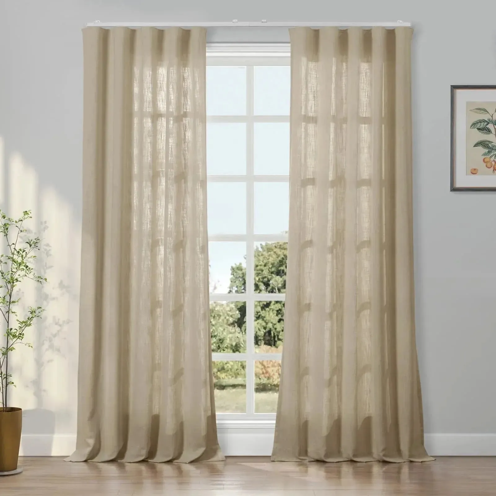 Patti Linen Ripple Fold Drapery