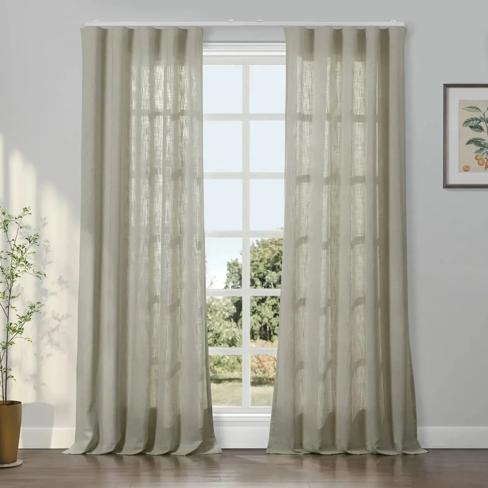 Patti Linen Ripple Fold Drapery