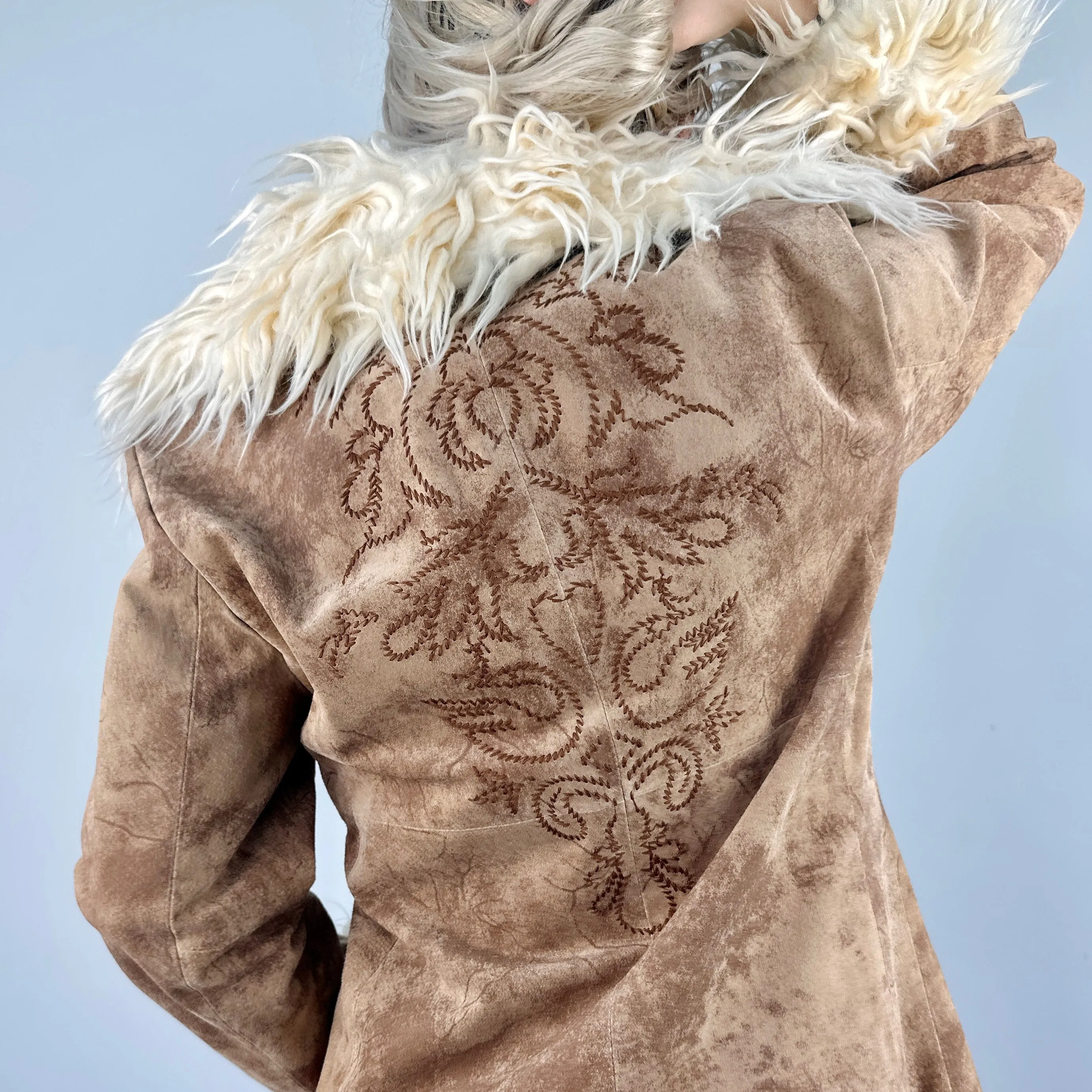 Penny Lane Afghan Embroidered Coat (M)