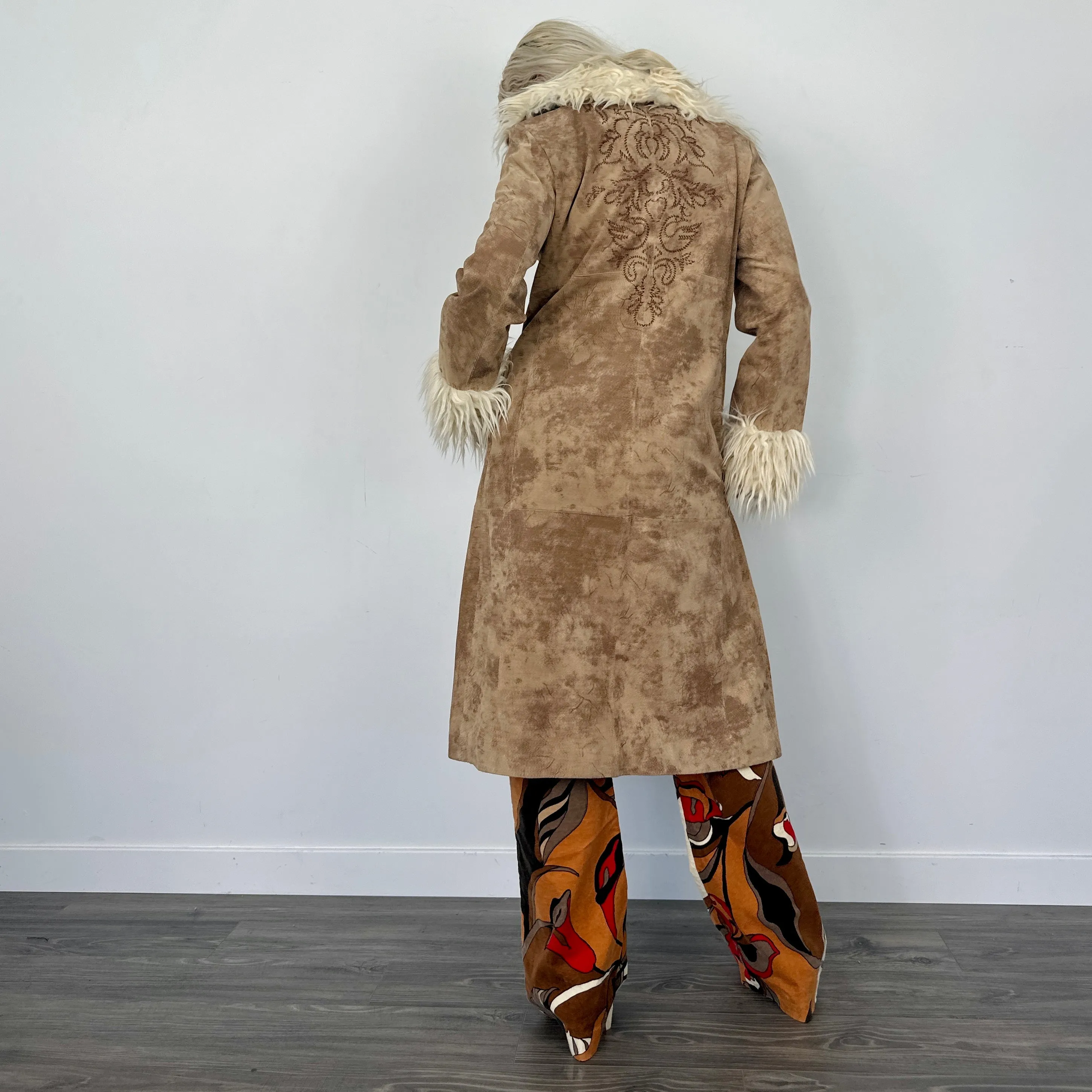 Penny Lane Afghan Embroidered Coat (M)