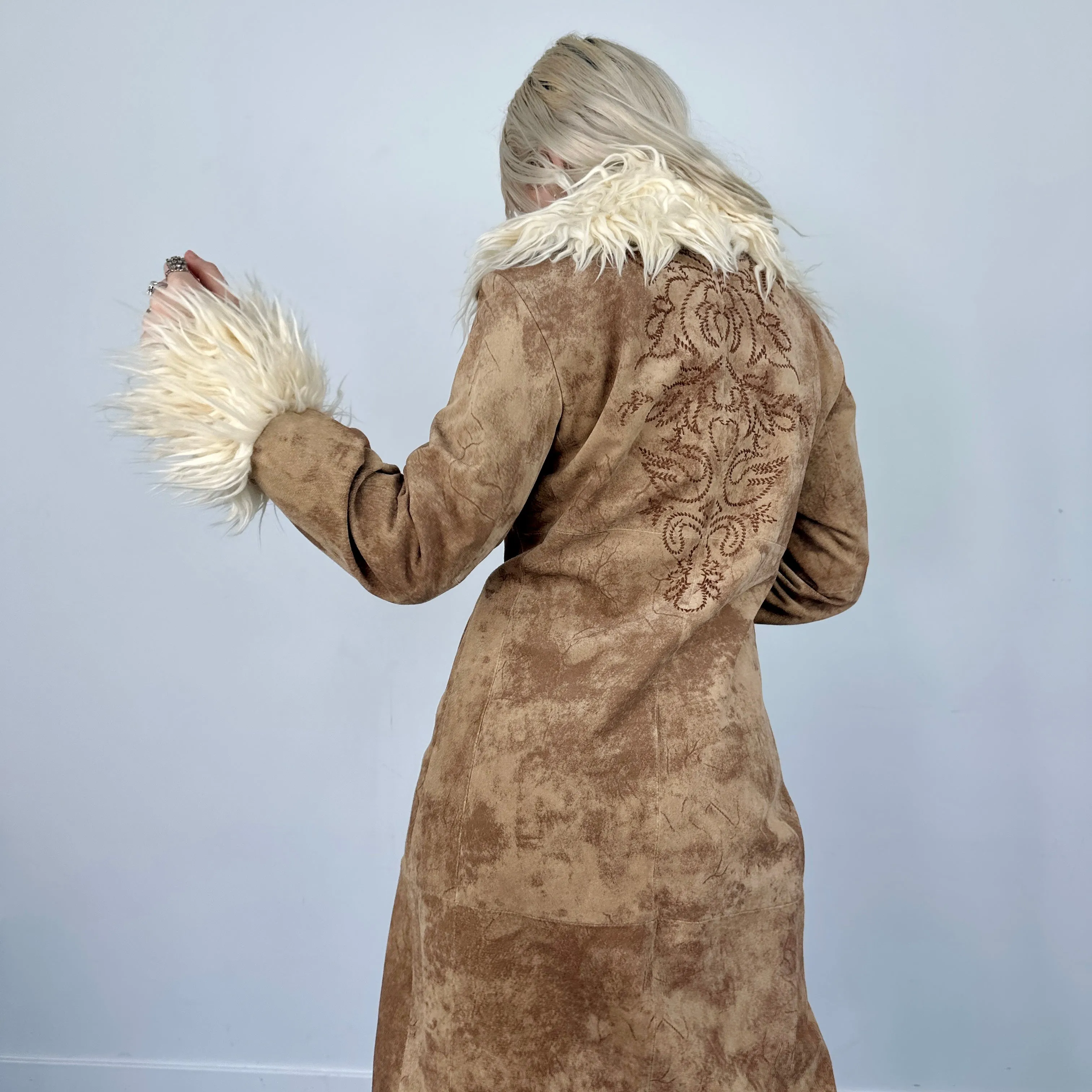 Penny Lane Afghan Embroidered Coat (M)