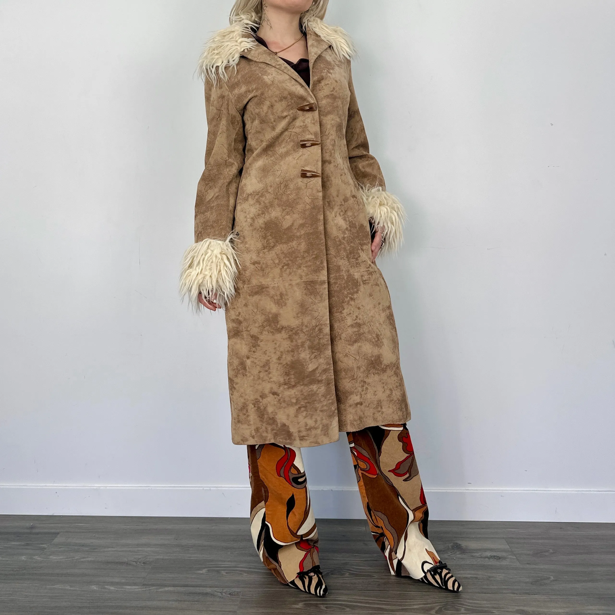 Penny Lane Afghan Embroidered Coat (M)