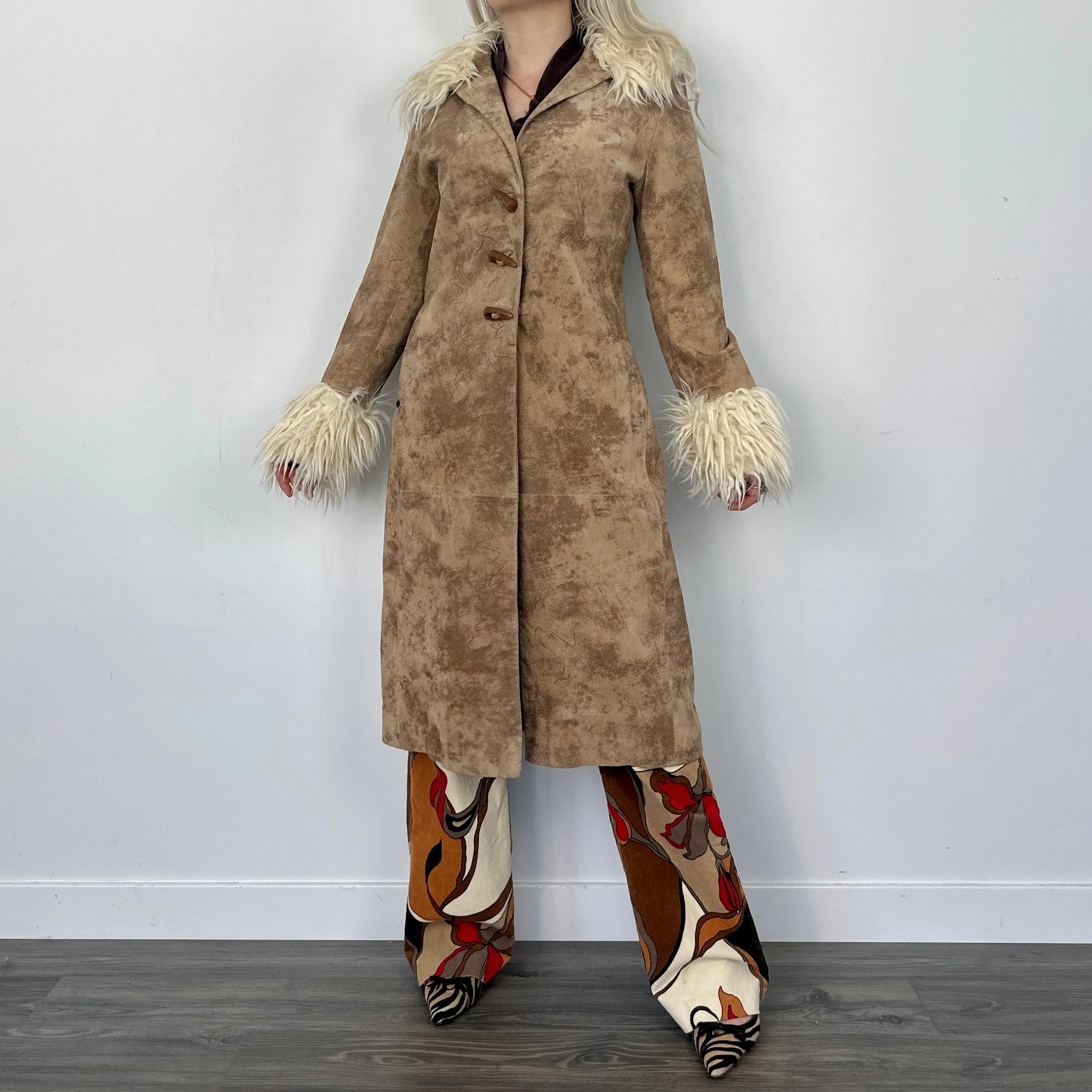 Penny Lane Afghan Embroidered Coat (M)