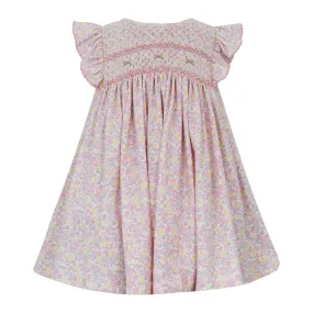 Petit Bebe Sophia Pink Floral Sleeveless Dress