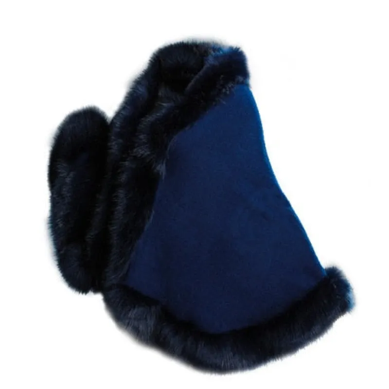 Poncho Shawl For Women | Polyester Faux Fur