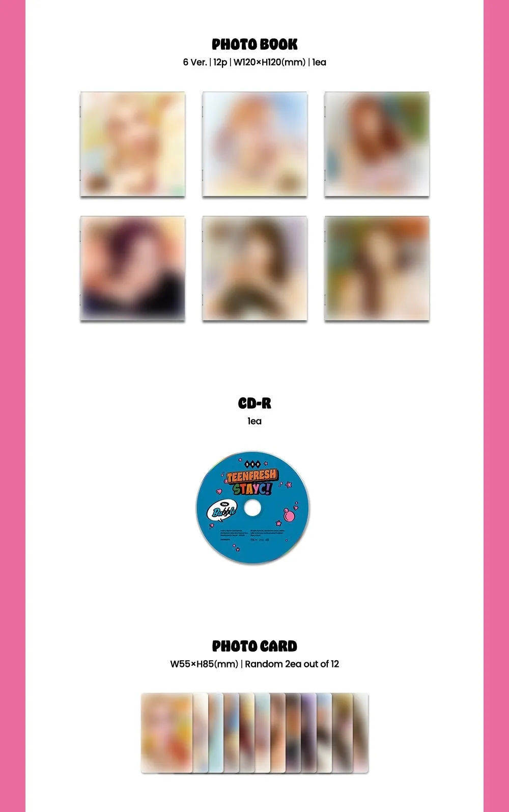 (POP-UP EXCLUSIVE) STAYC - TEENFRESH (3rd Mini Album) DIGIPAK - POP-UP EXCLUSIVE PHOTOCARD   US EXCLUSIVE PHOTOCARD