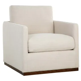 Portman Swivel Chair, Effie Linen
