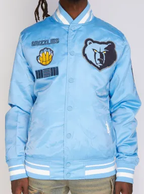Pro Standard Jacket - Memphis Grizzlies - Retro Classic RIB Satin - University Blue - BMG658864