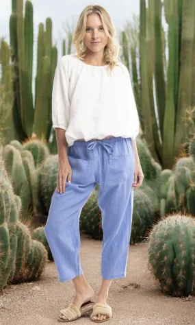 Pure Linen Pants Solid, More Colours