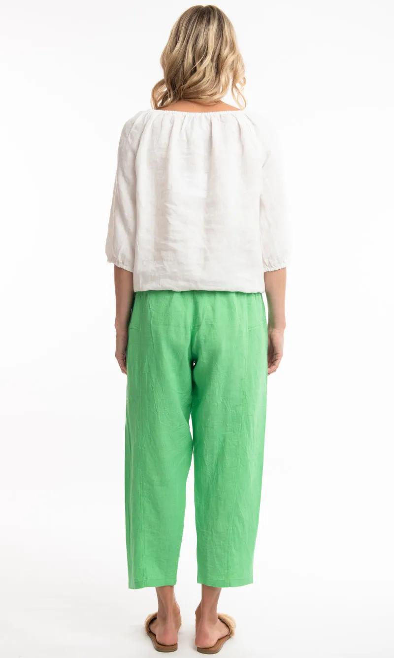 Pure Linen Pants Solid, More Colours