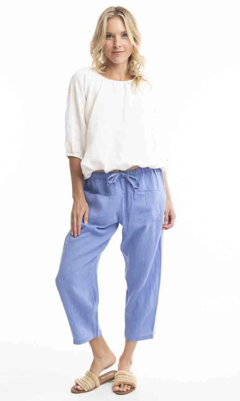 Pure Linen Pants Solid, More Colours