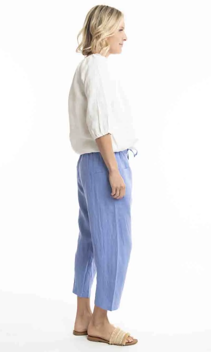 Pure Linen Pants Solid, More Colours
