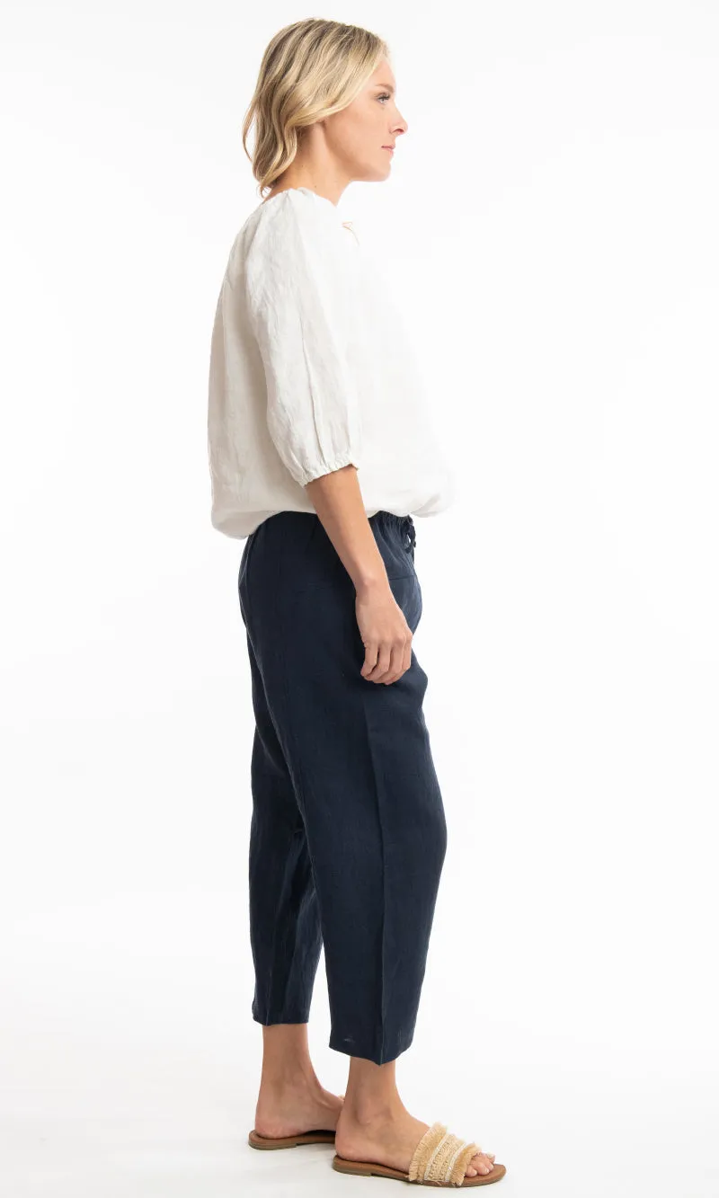Pure Linen Pants Solid, More Colours
