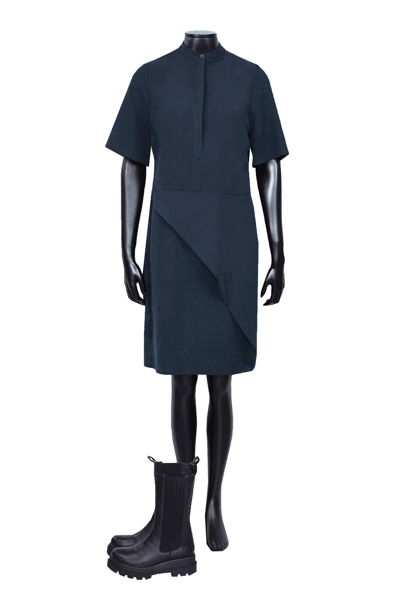 R235 WRAP DRESS MIDNIGHT BLUE