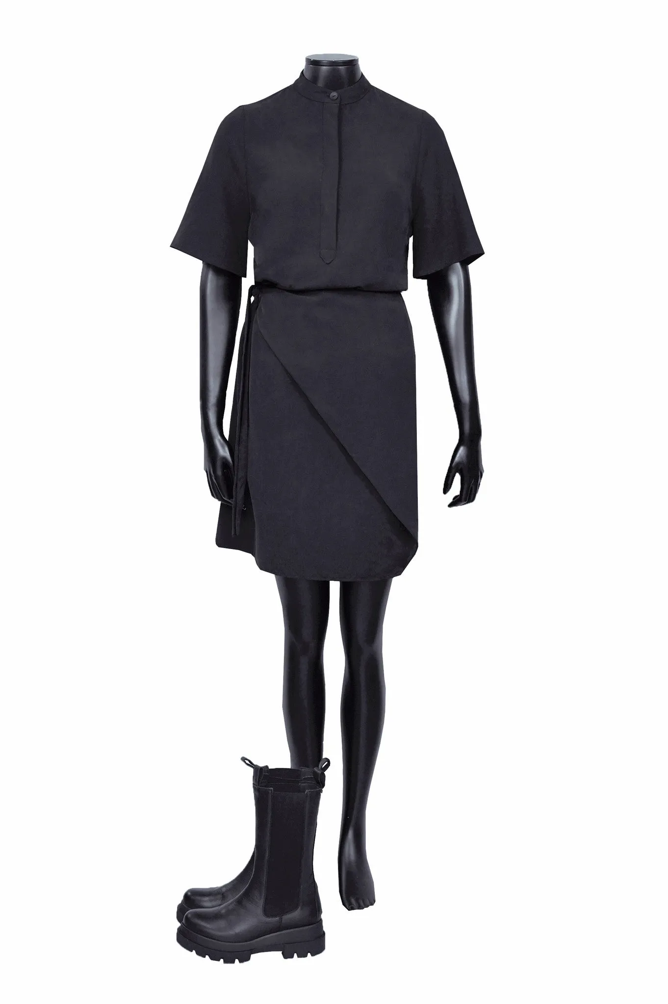 R235 WRAP DRESS MIDNIGHT BLUE