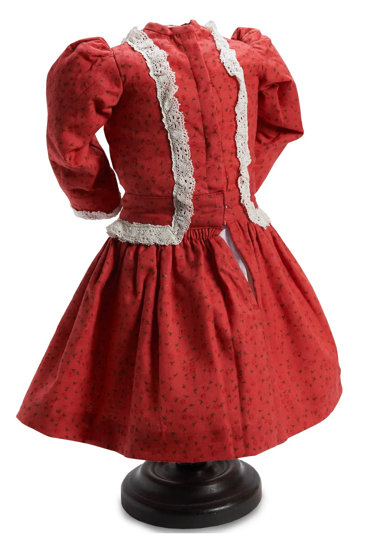 Red Flowered Print Dress With Hat