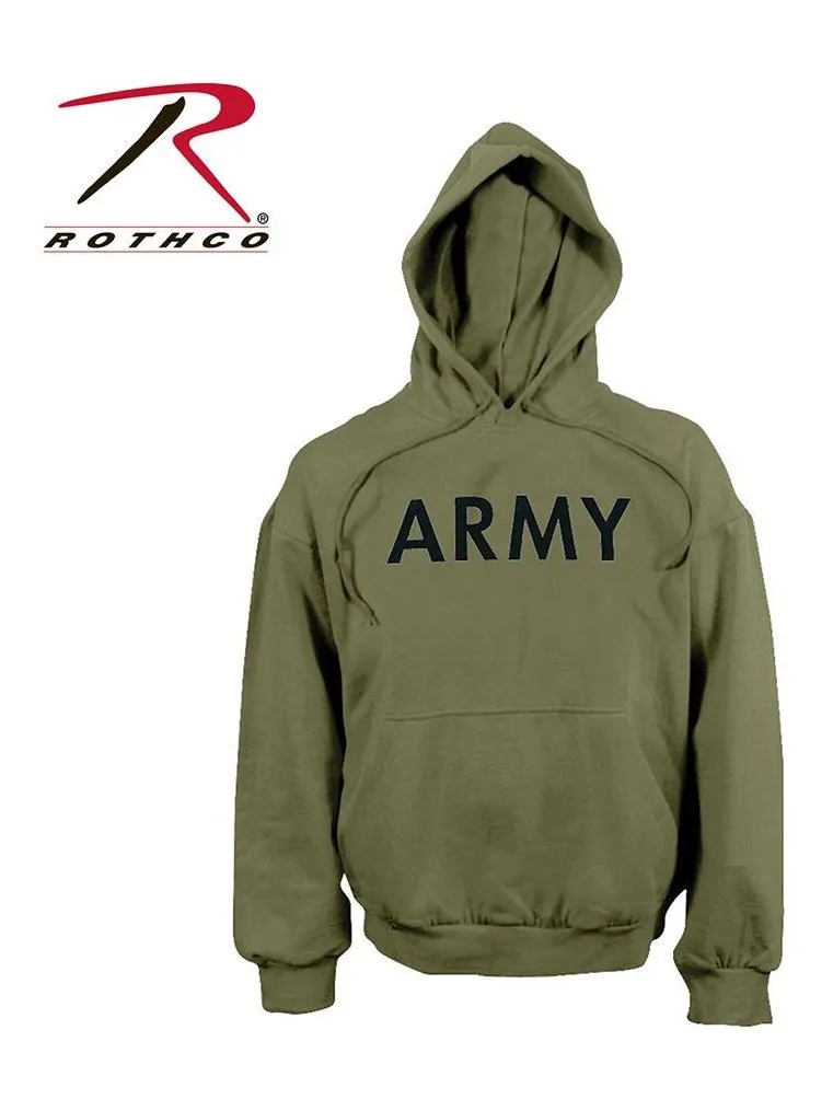 Rothco Army PT Pullover Hooded Sweatshirt Olive Drab 9172 9173