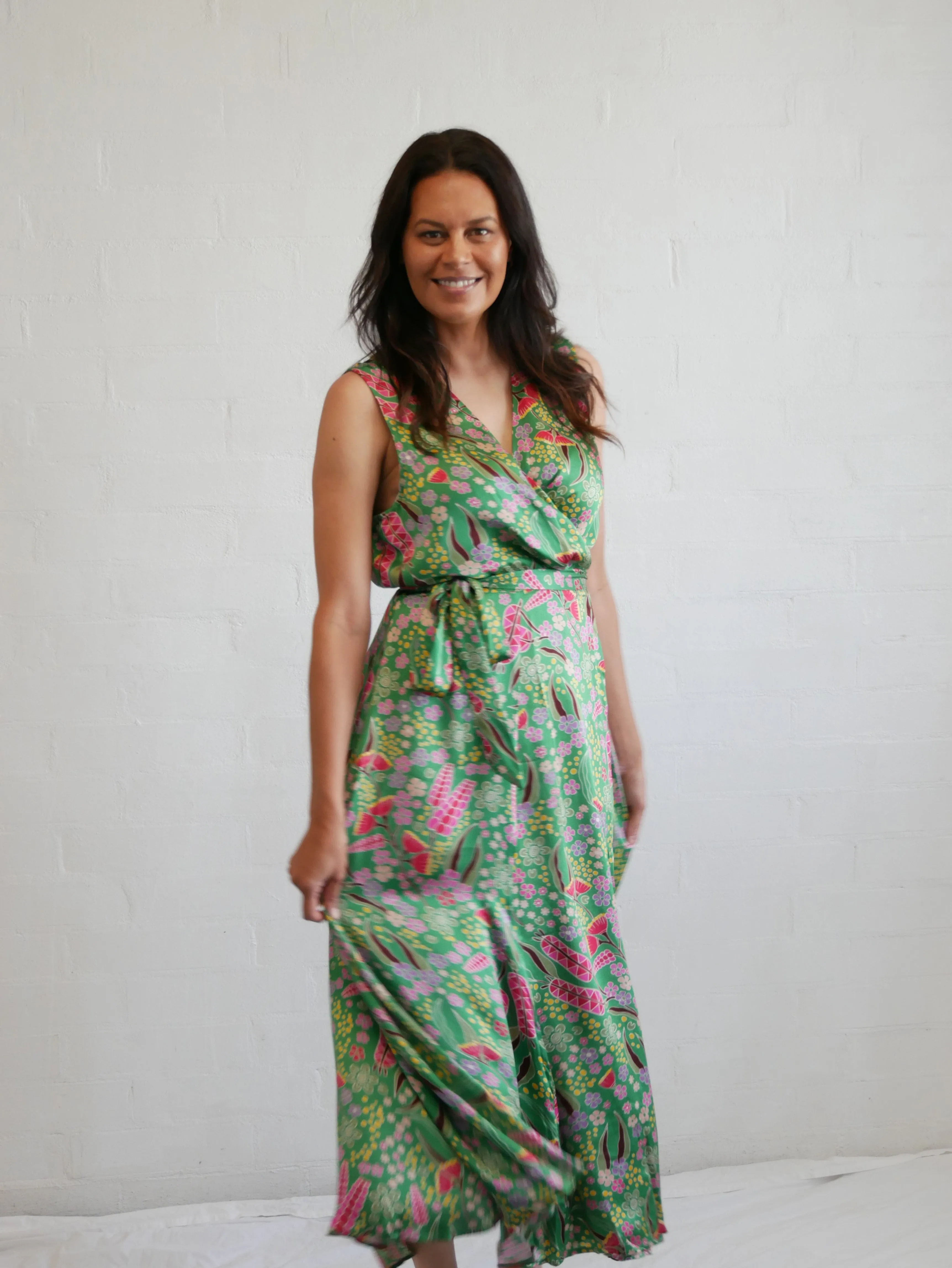 Sam Wrap Dress – Boodja – Premium Viscose Satin