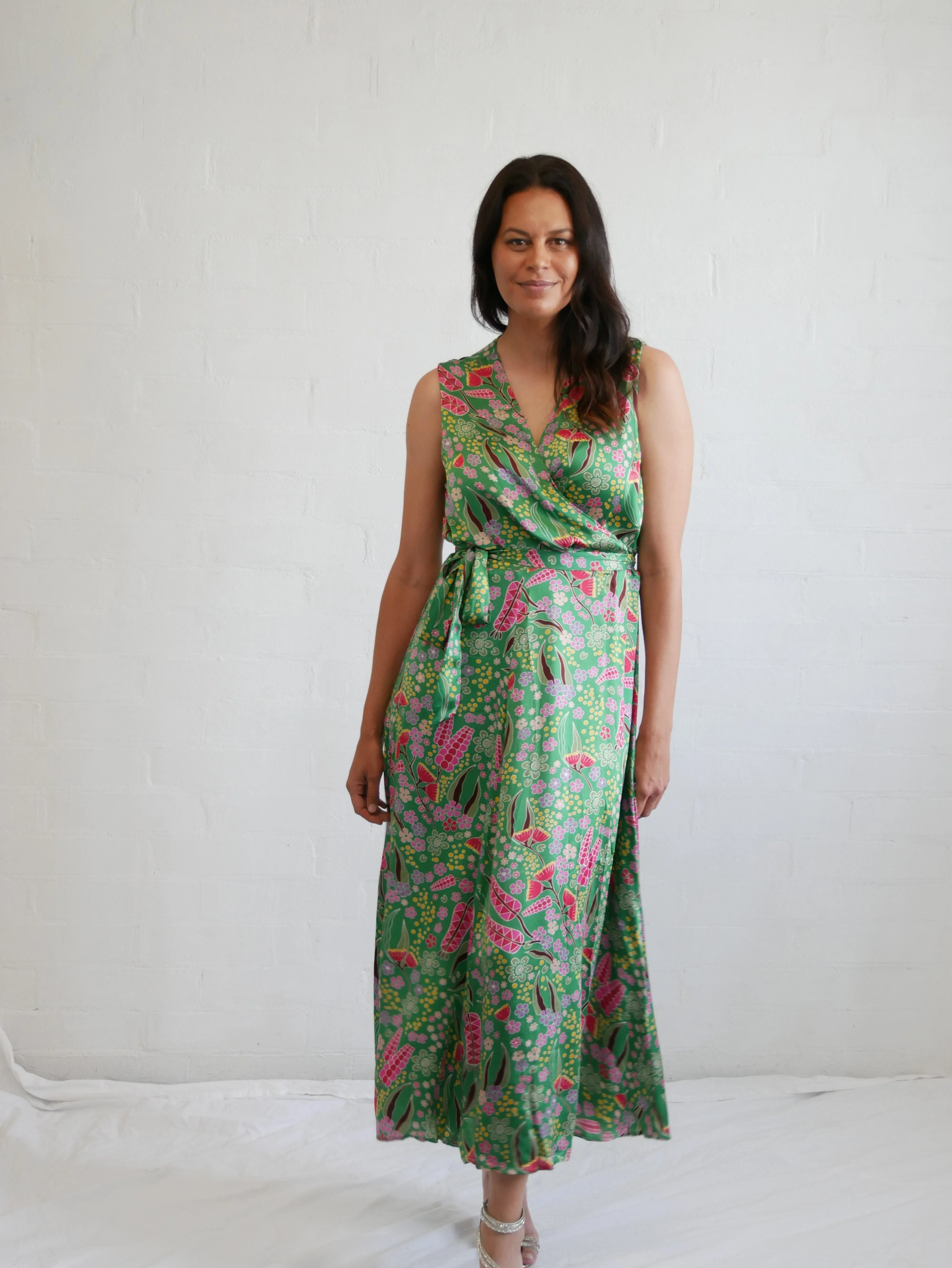 Sam Wrap Dress – Boodja – Premium Viscose Satin