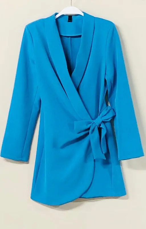 Sarah Lapel Wrap Blazer Dress *limited*