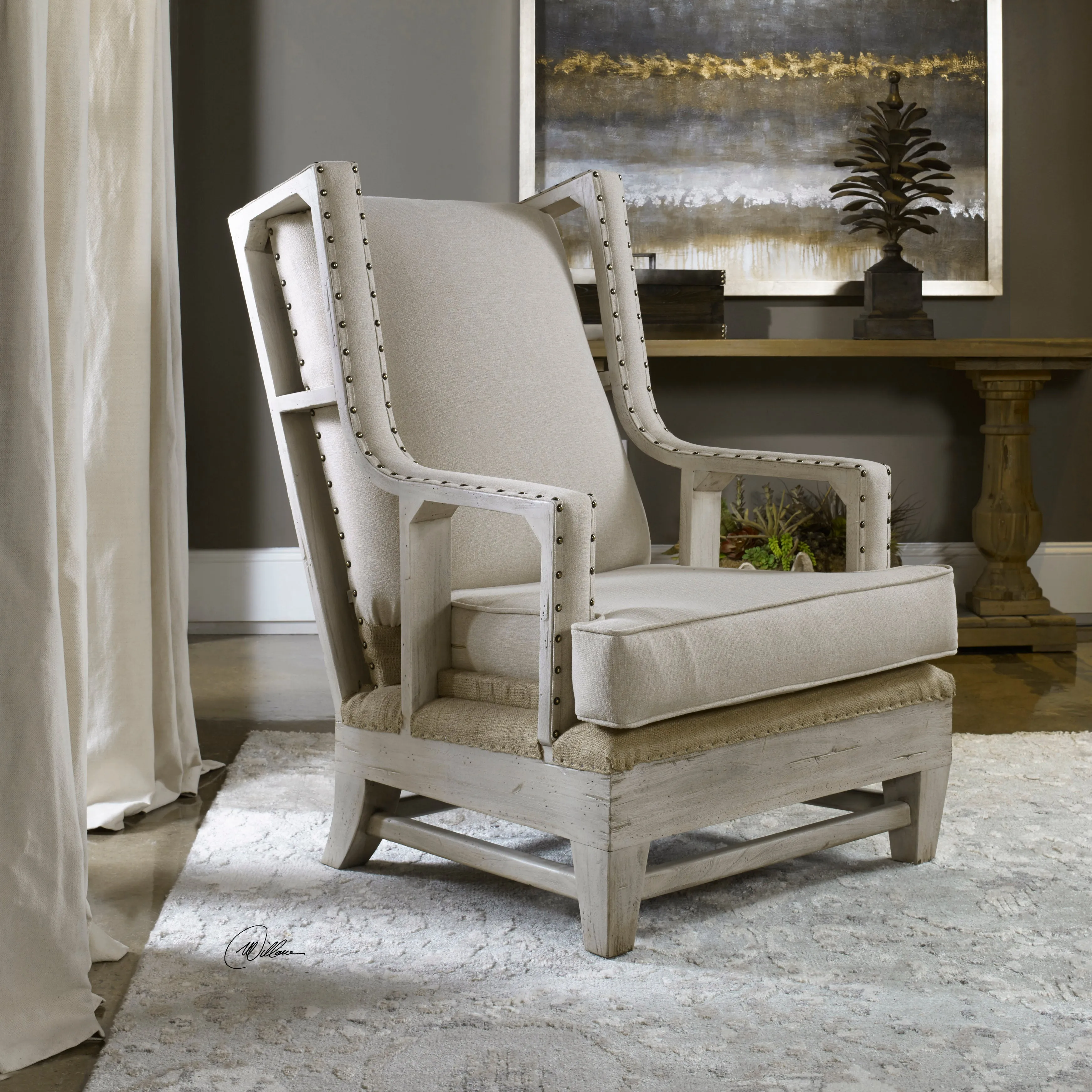 Schafer Linen Armchair