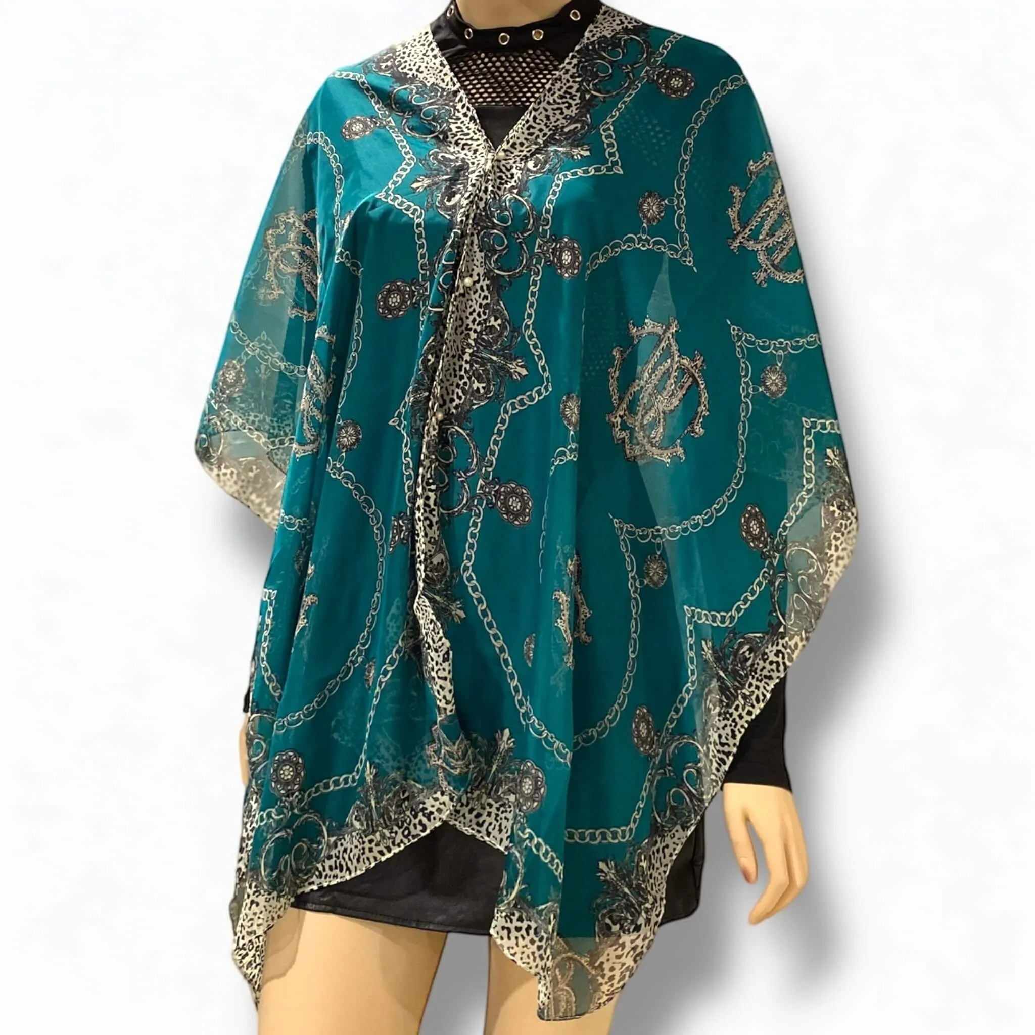 Sheer Poncho Shawl Top