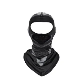 Ski balaclava motorcycle bandana cold   UV face mask with print - black / gray