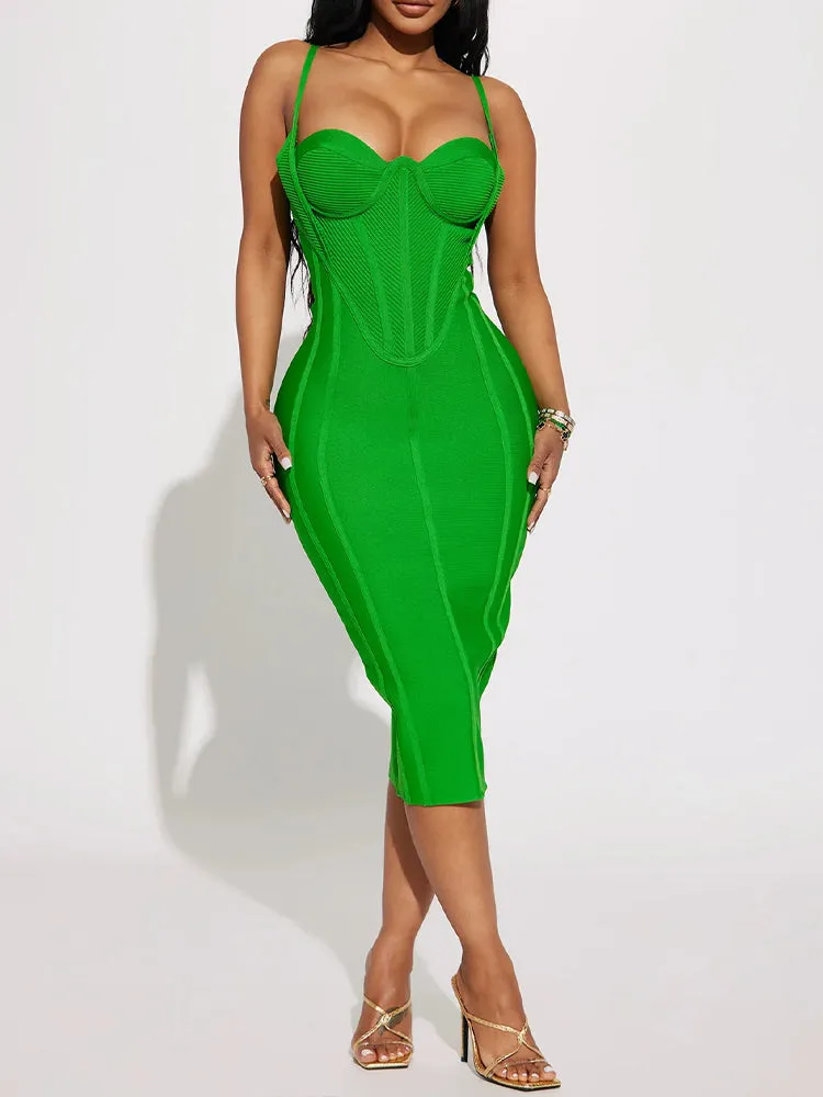 Sleeveless Bodycon Bandage 2 Way Dress