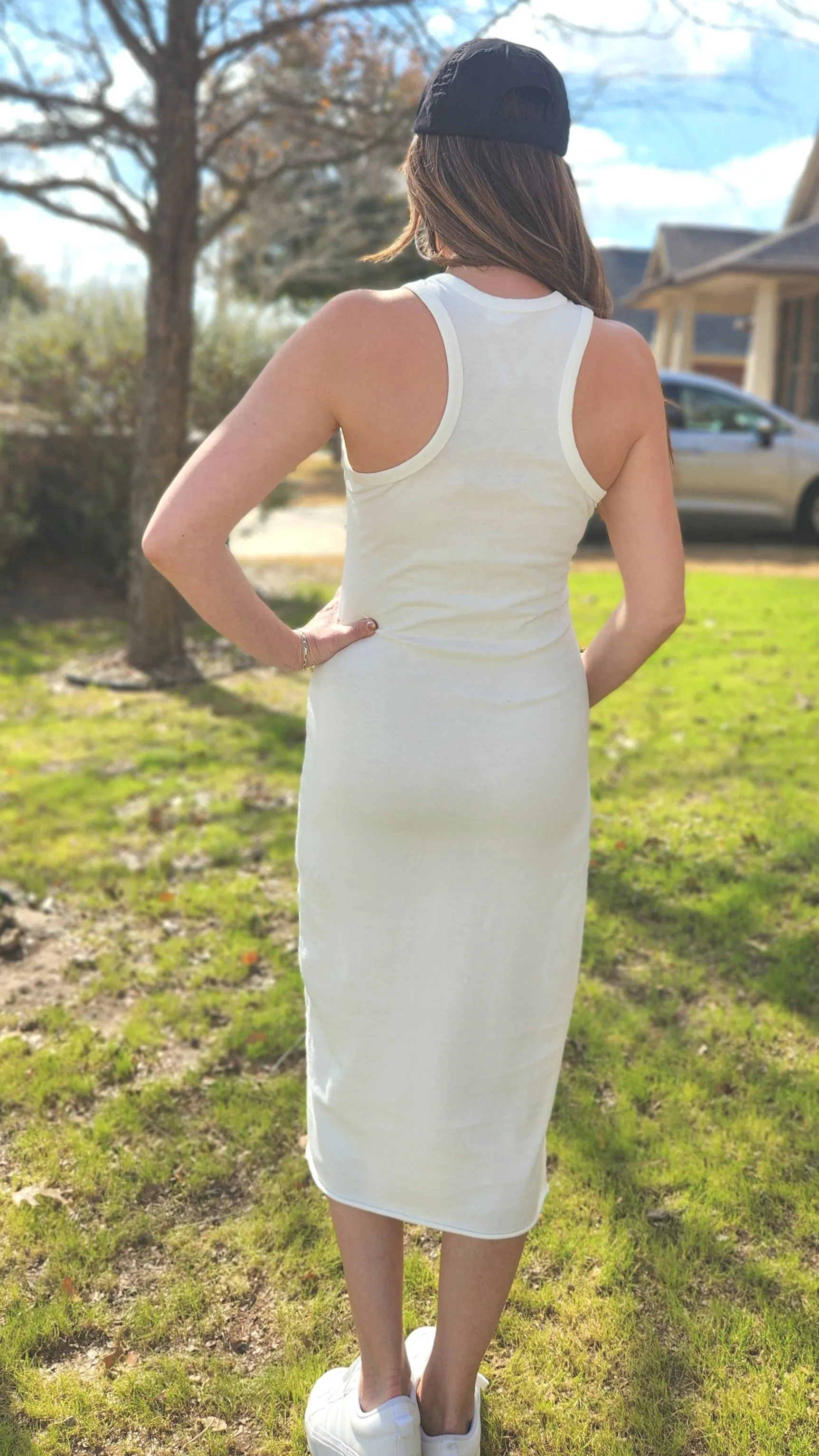 Stay Cool and Stylish Dress- Ivory