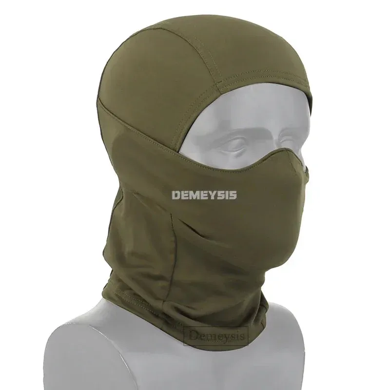 Tactical Balaclava Mask with Inner Silicone Half Face Protection Windproof Headgear