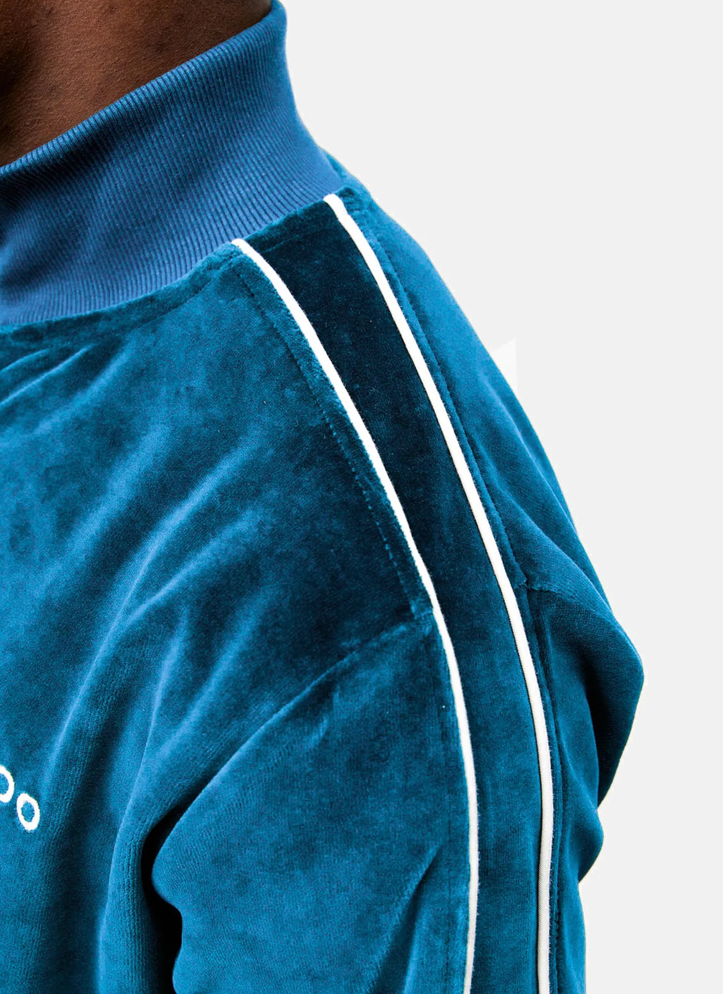 VELVET TRACK JACKET BLUE