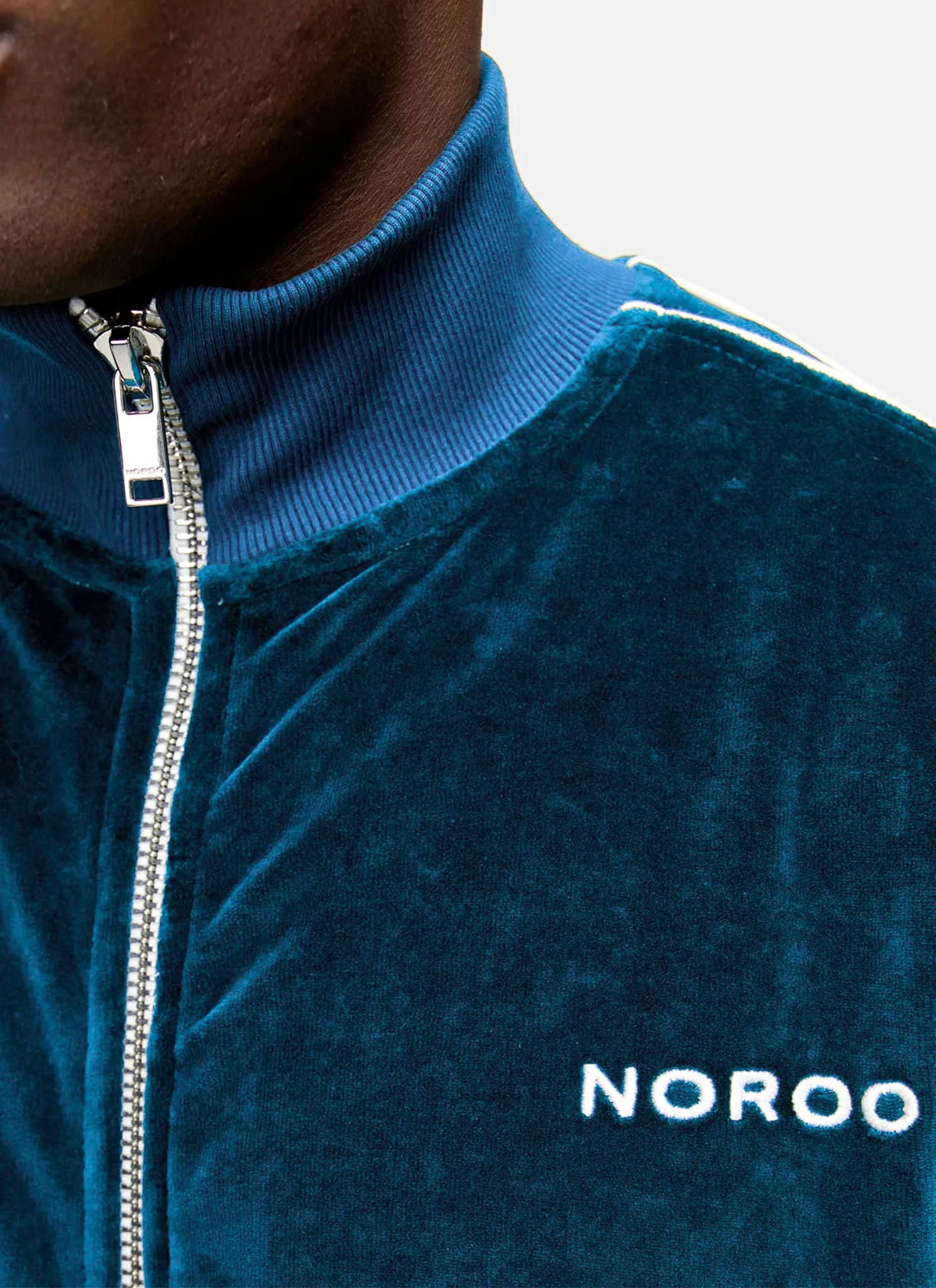 VELVET TRACK JACKET BLUE