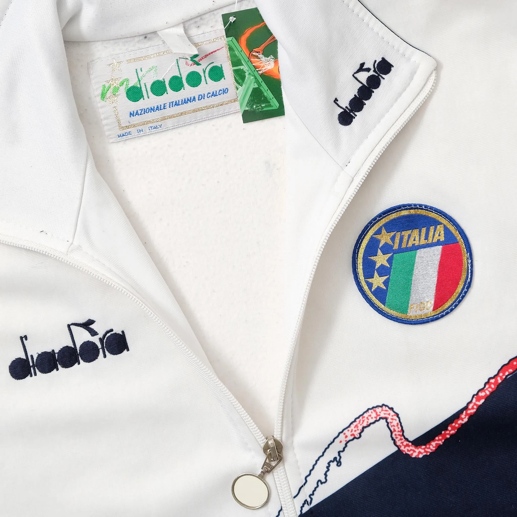 Vintage Diadora Italy Track Jacket Medium