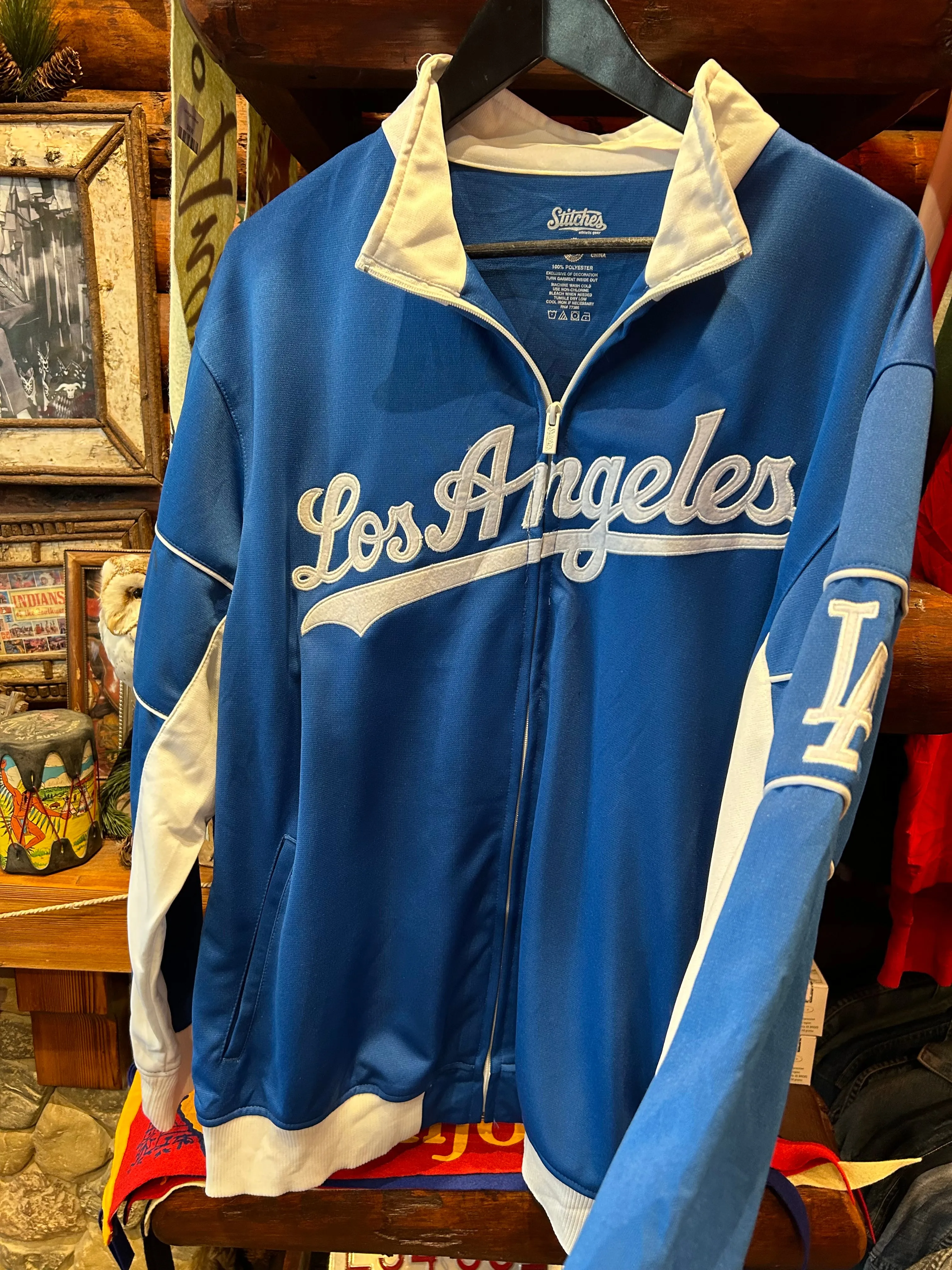 Vintage LA Stitches Track Jacket, Large