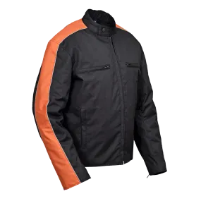 VL1557B Men's Textile Jacket with Accent Stripe Down Sleeve