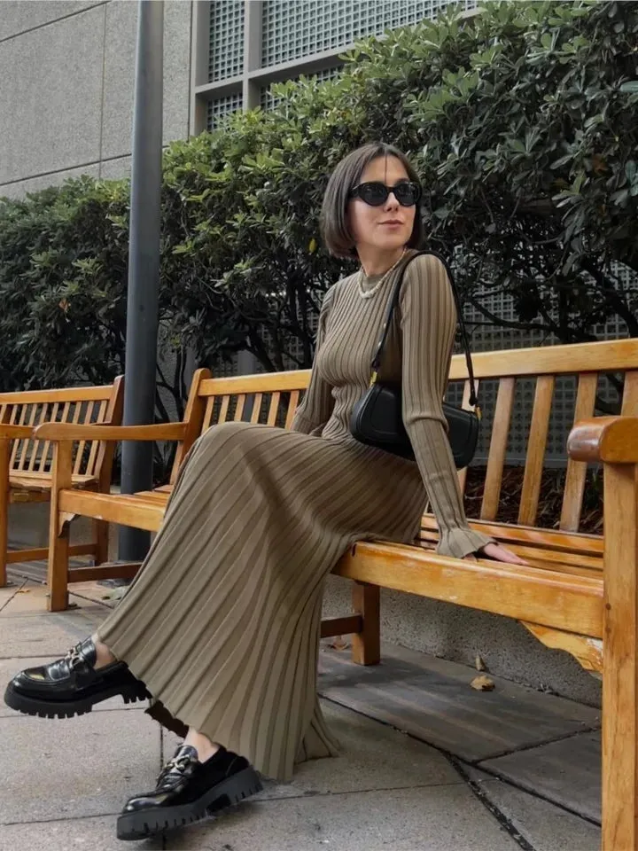Vvsha Bailei Knit Maxi Dress