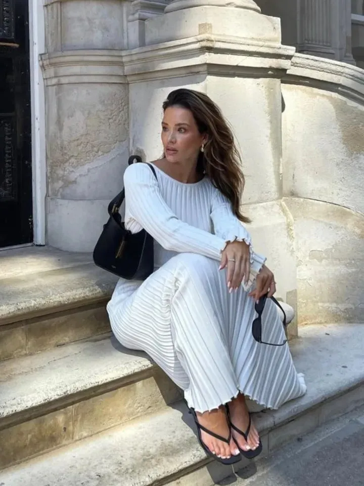 Vvsha Bailei Knit Maxi Dress